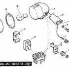 XLCR-1000 7FH8 Sportster 1000 (1978) (Cafe Racer) TURN SIGNAL AND INDICATOR LAMP
