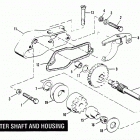 XLCR-1000 7FH8 Sportster 1000 (1978) (Cafe Racer) STARTER SHAFT AND HOUSING