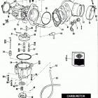 FX-1200 2CH8 Super Glide 1200 (1978) CARBURETOR - 1976 TO EARLY 1978