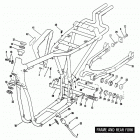 XLCR-1000 7FH8 Sportster 1000 (1978) (Cafe Racer) FRAME AND REAR FORK