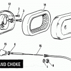 XLCR-1000 7FH8 Sportster 1000 (1978) (Cafe Racer) AIR CLEANER AND CHOKE