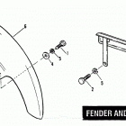 XLCR-1000 7FH8 Sportster 1000 (1978) (Cafe Racer) FENDER AND CHAIN GUARD