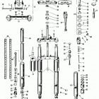 FLHS-1200 Electra Glide (1977) FRONT FORK - EARLY 1977 & EARLIER