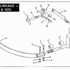 XLCH-1000 4AH5 Sportster 1000 (1975) SHIFTER LINKAGE - 1975 & 1976