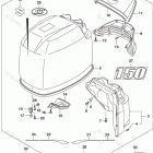 DF 150STX Engine Cover (DF150ST E03)