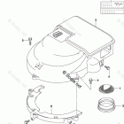 DF 150STX Silencer / Ring Gear Cover (DF150Z E03)