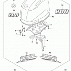 DF200AT,AZ Engine cover (for 0ep)  (df200at e03)