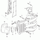 DF 50AVTL Intake Manifold / Silencer / Exhaust Cover (DF50AVT E03)