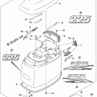 DF 225TX Engine Cover (For 0EP) (DF225T E03)