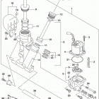 DF250/DF300 AP Trim cylinder (l)  (df300a e03)