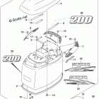 DF 200TL Engine Cover (For 0EP) (DF200Z E03)