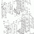 DF200T,Z,225T,Z,250T,Z,ST Cylinder head (df225z e03)