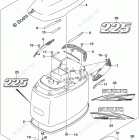DF 225TX Engine Cover (For 0EP)(DF225Z E03)
