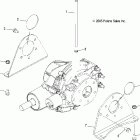 R06RD68AA RANGER XP 4x4 700 Gearcase mounting, rear