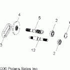 R06RD68AA RANGER XP 4x4 700 Gearcase, output shaft