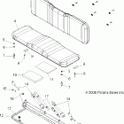R06RF68AA RANGER 6x6 EFI 700 Seat / seat base