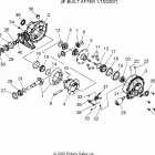 R07RB50AA/RH50AA RANGER 500 2X4/4X4 Gearcase, rear (built after 1 / 15 / 07)