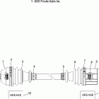 R07RB50AA/RH50AA RANGER 500 2X4/4X4 Shaft, drive, front (4x4)