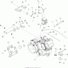 R07RB50AA/RH50AA RANGER 500 2X4/4X4 Крепление двигателя