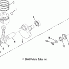 R07RB50AA/RH50AA RANGER 500 2X4/4X4 Колен.вал и поршни