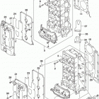 DF250/DF300 AP Головка цилиндров