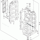 DF 140ATXW Cylinder Block (DF140AZ E03:From VIN.510026)