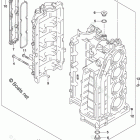 DF 140ATXW Cylinder Block (DF140AT E03:From VIN.510250)