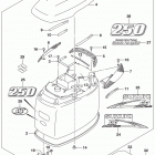 DF200T,Z 225,T,Z 250,T,Z,ST Engine cover (for 0ep) (df250st e03)