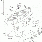 DF200AT,AZ ~510001 Gear case (df200az e03)