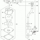DF100A 115A 140A ,AT,AZ,AST Water pump (df140at e03)