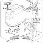 DF 150STX Engine Cover (For 0EP) (DF150T E03)