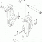 DF150/DF175 T, Z, ST,TG, ZG, Clamp bracket (df150zg e03)