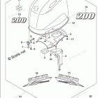 DF 200ATL Engine Cover (For 0EP) (DF200AZ E03)