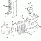 DF 50ATL Intake Manifold / Silencer / Exhaust Cover (DF50A E03)