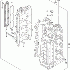 DF 140ATXW Cylinder Block (DF140AT E03:Up To VIN.510249)