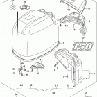 DF150/DF175 T, Z, ST,TG, ZG, Engine cover (df150st e03)
