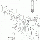 DF100A 115A 140A ,AT,AZ,AST Swivel bracket (df115az e03)