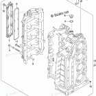 DF 100ATX Cylinder Block (DF100AT E03:Up To VIN.510015)