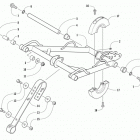 M 9000 KING CAT 162 BLACK Задняя подвеска ,передний рычаг