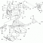 ZR 6000 ES 129 GREEN Front frame assembly