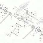 ZR 6000 ES 129 GREEN Задняя подвеска ,задний рычаг
