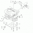 LYNX 2000 LT BLACK Опора двигателя и вариатор
