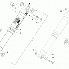 M 8000 SNO PRO 162 ORANGE Задняя подвеска ,задний амортизатор