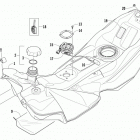 ZR 7000 129 GREEN Топливный бак