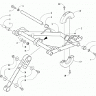 M 8000 SNO PRO 162 ORANGE Задняя подвеска ,передний рычаг