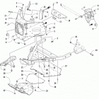 ZR 8000 LTD ES 129 GREEN Front frame assembly