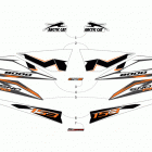 M 8000 SNO PRO 153 ORANGE Наклейки