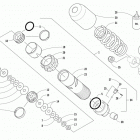 PANTERA 7000 LTD BLACK Передний амортизатор задней подвески