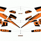 M 9000 KING CAT 162 BLACK Наклейки