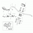 S18DDH6PS 600 SWITCHBACK PRO-S ALL OPTIONS Steering, upper and handlebar asm. - s18ddh6ps all optio...